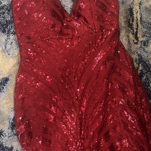 Beautiful burgundy gown